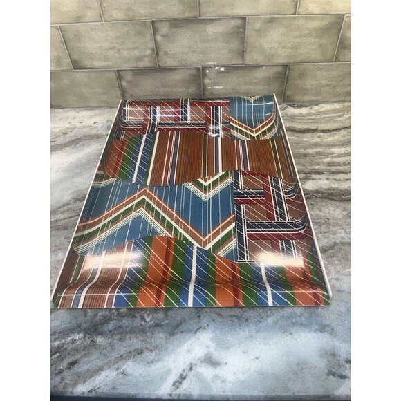 Georges Briard Plastic Platter Serving Coffee Table Tray MCM 21”x15”x1” - Picture 2 of 4